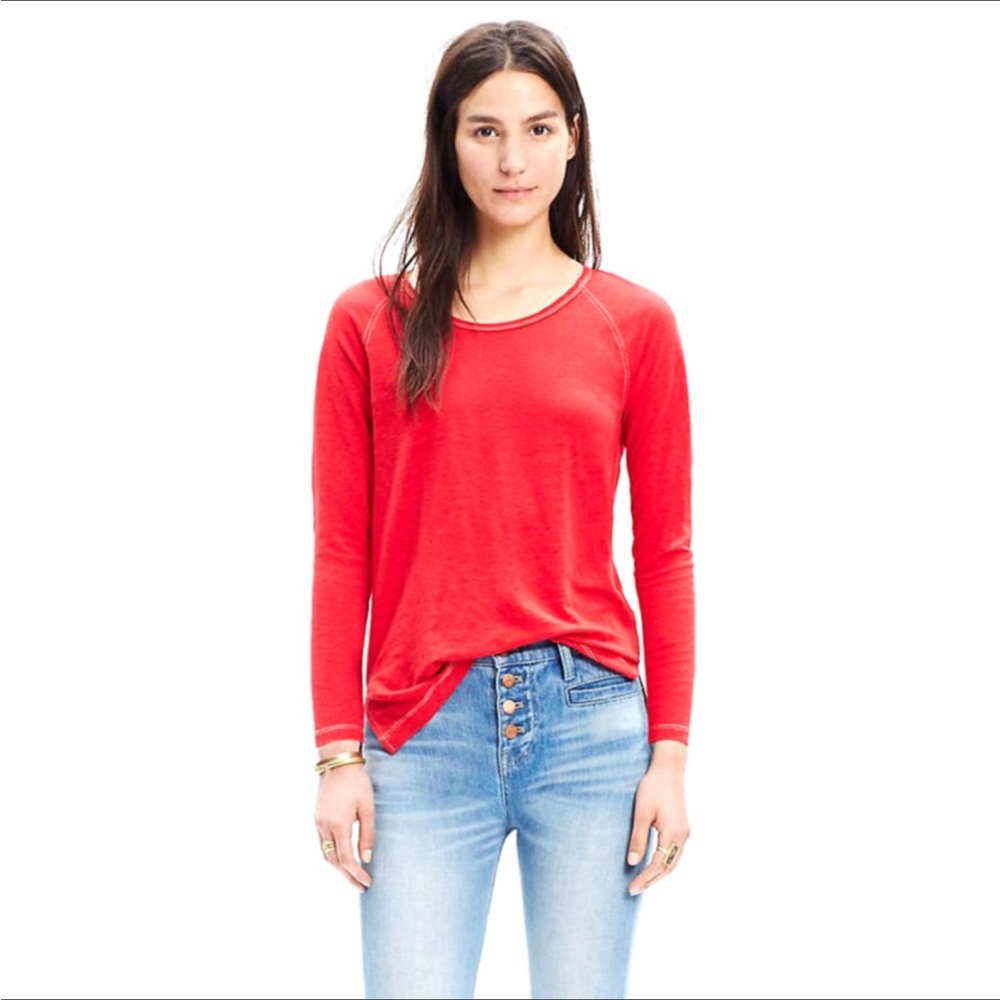 Madewell Linen Pullover sz S